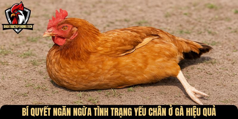 Bí quyết ngăn ngừa tình trạng yếu chân ở gà hiệu quả